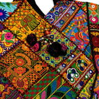 Colorful Bliss Cotton Bag with Detailed Embroidery Work