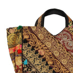 Ethnic Multicolor Embroidered Zari Tote Bag for Women