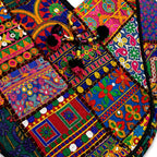 Colorful Bliss Cotton Bag with Detailed Embroidery Work