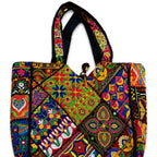 Colorful Bliss Cotton Bag with Detailed Embroidery Work