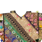 Ethnic Multicolor Embroidered Zari Tote Bag for Women