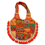 Bohemian Vibes Tassel Embroidered Tote Bag for Women
