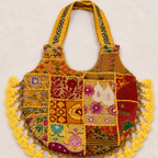 Wanderlust Tassel Embroidered  Tote Bag