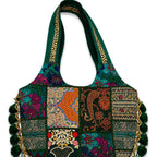 Bohemian Vibes Tassel Embroidered Tote Bag for Women