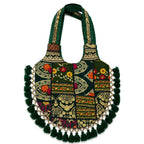 Bohemian Vibes Tassel Embroidered Tote Bag for Women