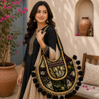 Royal Zari Embroidered Tote Bag