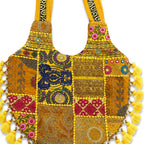 Bohemian Vibes Tassel Embroidered Tote Bag for Women