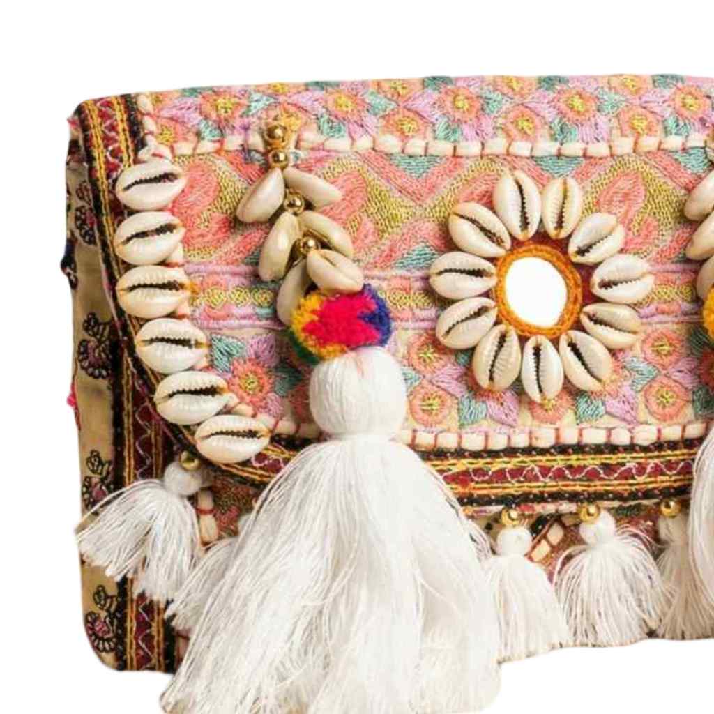 Folk Fusion Colorful Embroidered Banjara Bag with Codi Accents