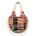 Bohemian Vibes Tassel Embroidered Tote Bag for Women