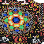 Ethnic Motifs Embroidered Boho Tote Bag