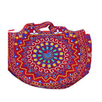 Ethnic Motifs Embroidered Boho Tote Bag