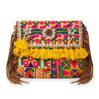 Embroidered Fringe Banjara Laptop Bag for Women