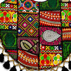 Bohemian Vibes Tassel Embroidered Tote Bag for Women