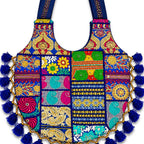 Bohemian Vibes Tassel Embroidered Tote Bag for Women