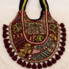 Royal Zari Embroidered Tote Bag