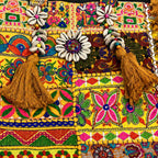 Heritage Embroidered Banjara Tote Bag with Tassels