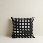 Black Applique Cushion Cover