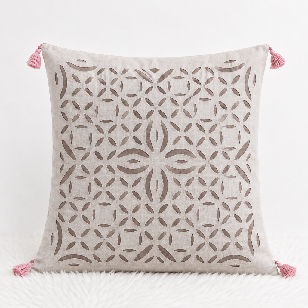 Indian Heritage Applique Cushion Cover