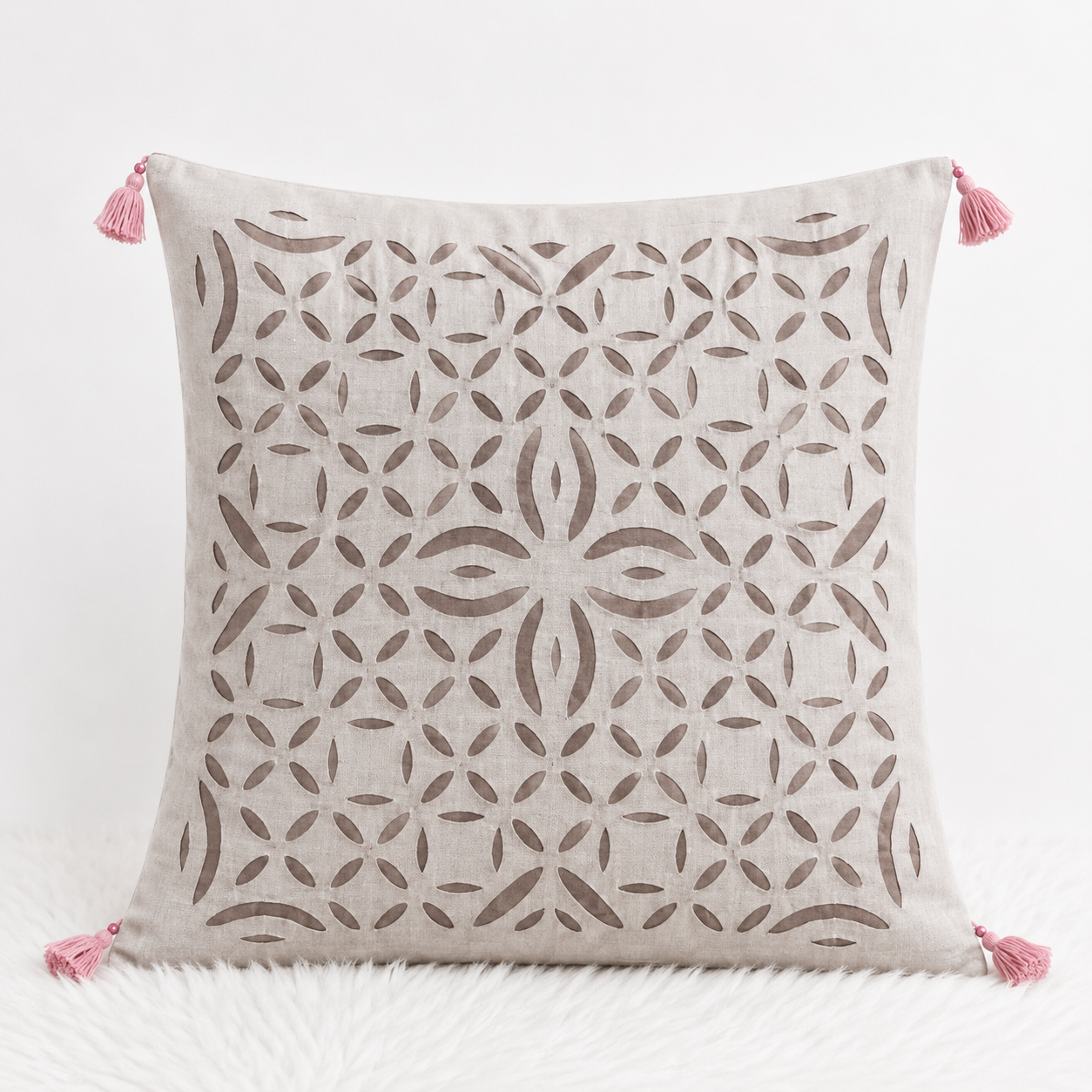 Indian Heritage Applique Cushion Cover