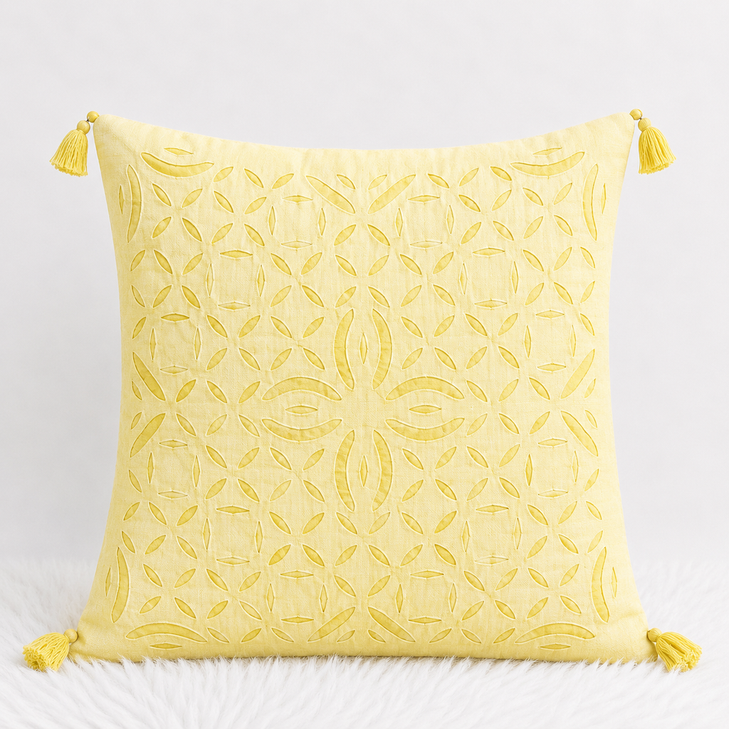 Indian Heritage Applique Cushion Cover