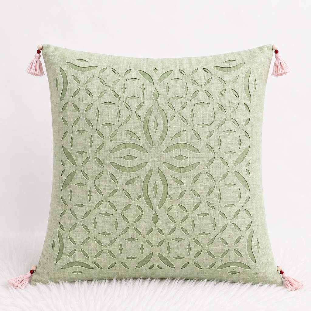 Indian Heritage Applique Cushion Cover