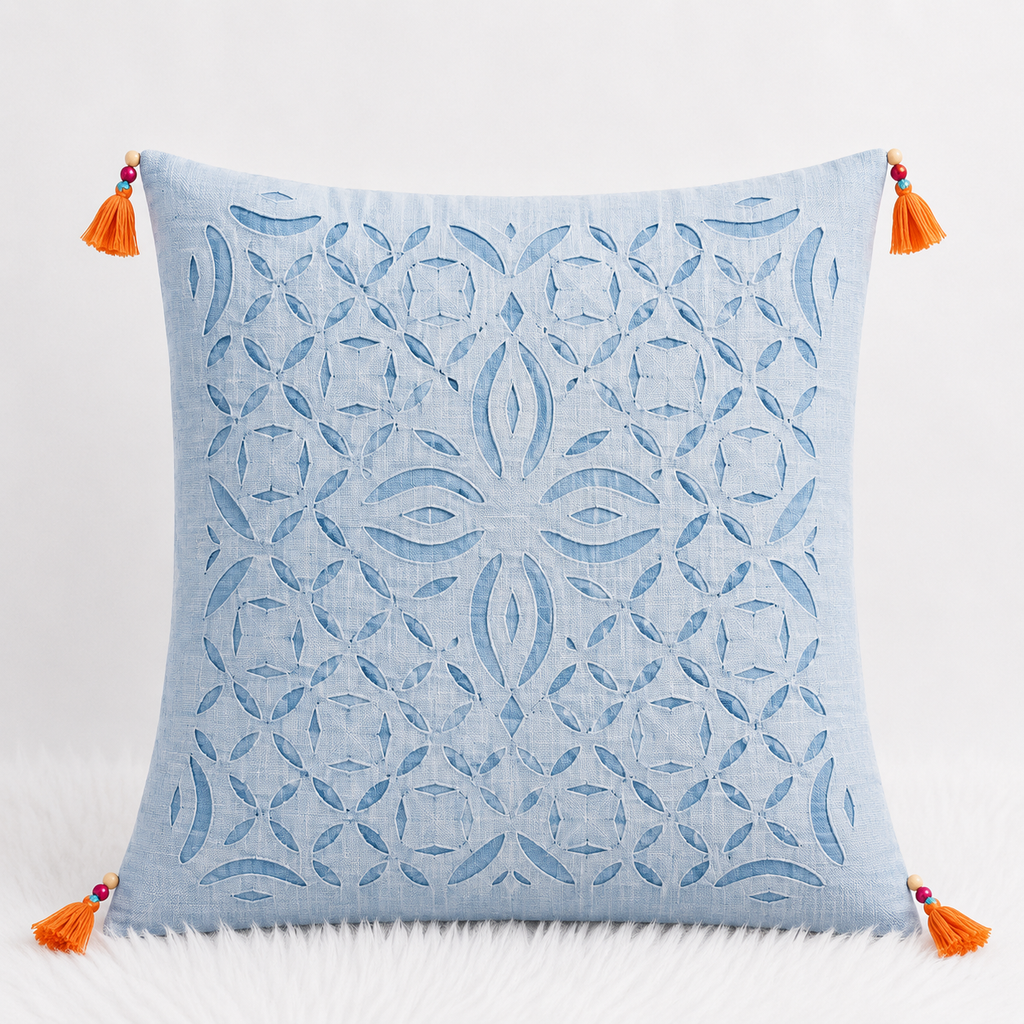 Indian Heritage Applique Cushion Cover