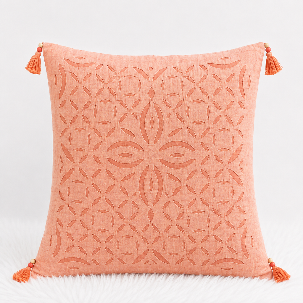 Indian Heritage Applique Cushion Cover