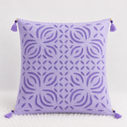 Artisan Made Applique Cutwork Cushion Cover