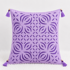 Artisan Made Applique Cutwork Cushion Cover