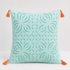 Artisan Made Applique Cutwork Cushion Cover