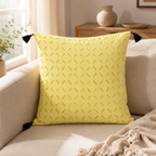 Intricate Applique Cutwork Cushion Cover
