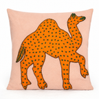 Traditional Indian Camel Applique Cushion Cover