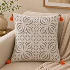 Artisan Made Applique Cutwork Cushion Cover