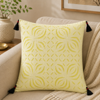 Artisan Made Applique Cutwork Cushion Cover