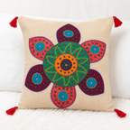 Handmade Decorative Applique Cushion Cover for Home Decor