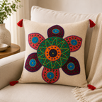 Handmade Decorative Applique Cushion Cover for Home Decor