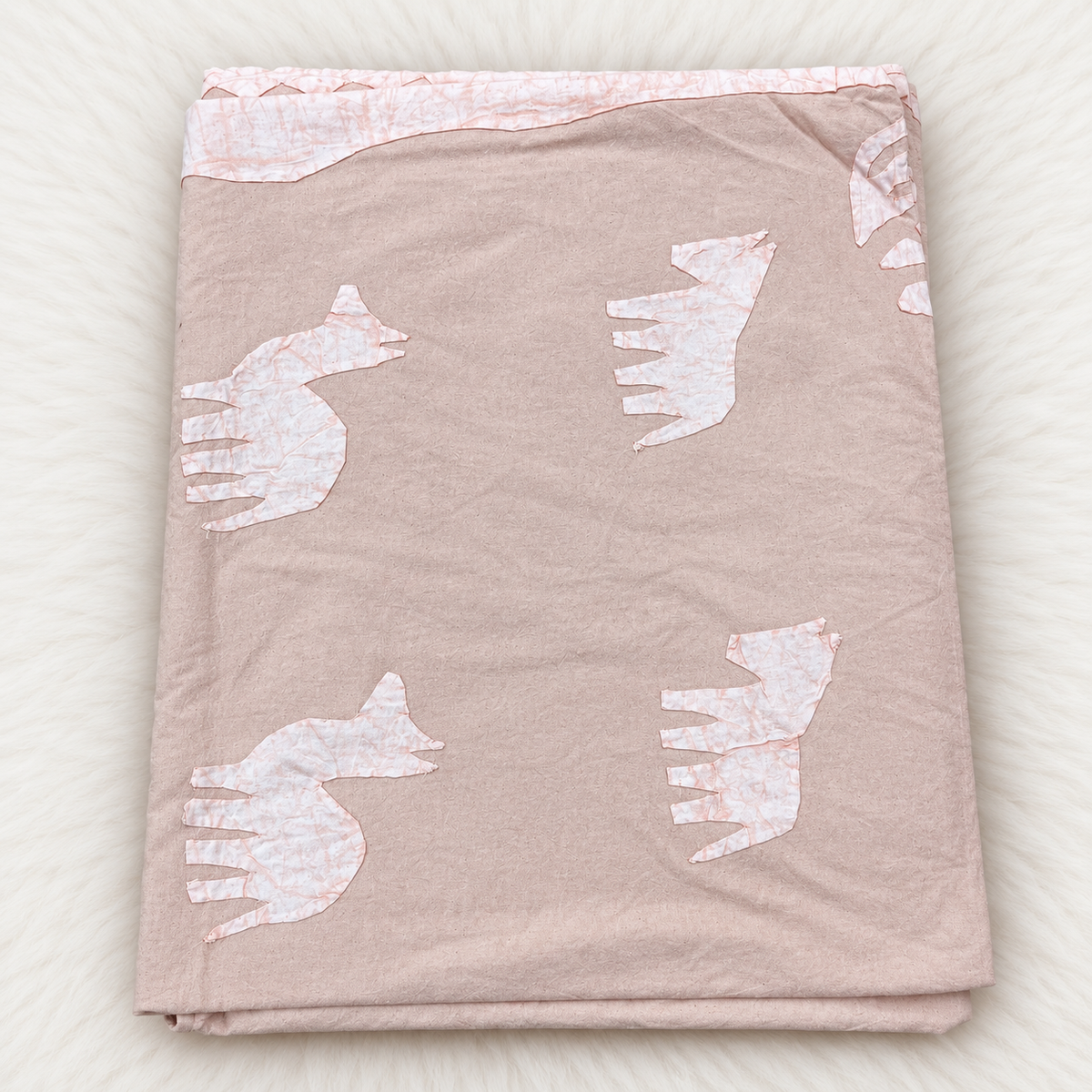 Sunlit Grove Tree Applique Bedsheet Set