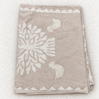 Sunlit Grove Tree Applique Bedsheet Set