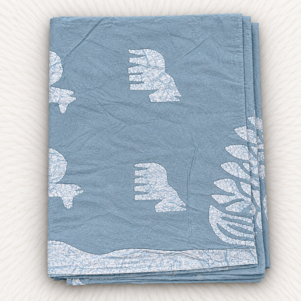 Sunlit Grove Tree Applique Bedsheet Set