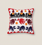 Decorative cushion with animal patterns 