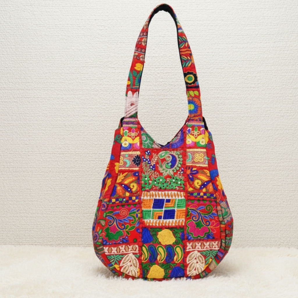 Hand Embroidered Multicolor Bag