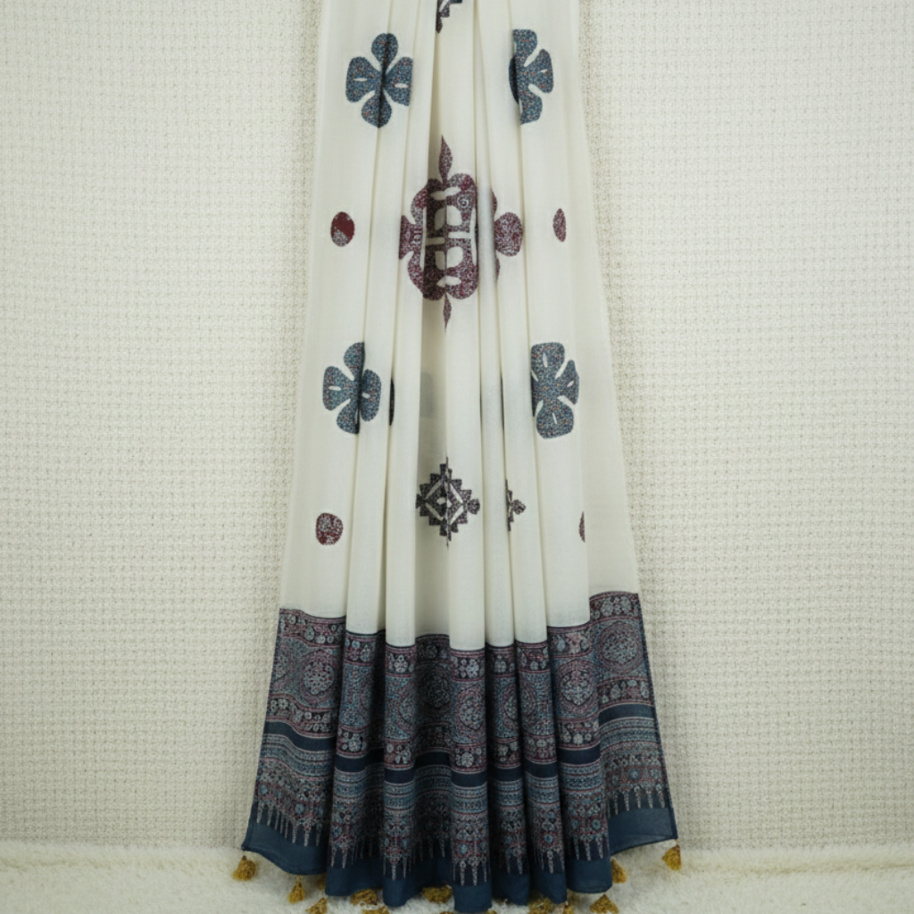 Heritage Touch Cotton Applique Dupatta