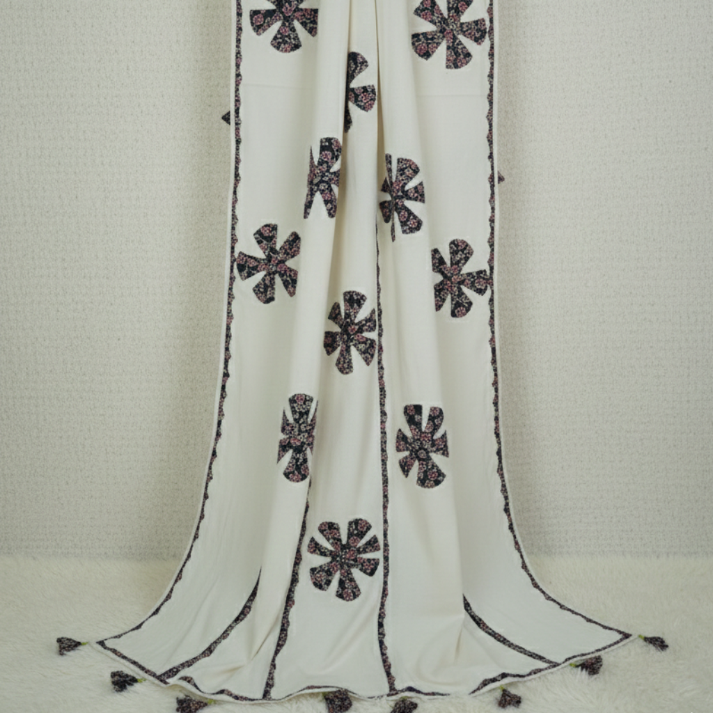 Heritage Touch Cotton Applique Dupatta