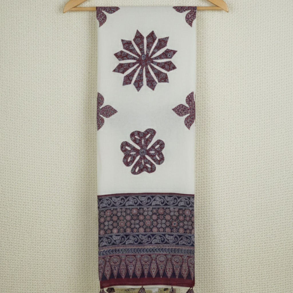 Heritage Touch Cotton Applique Dupatta