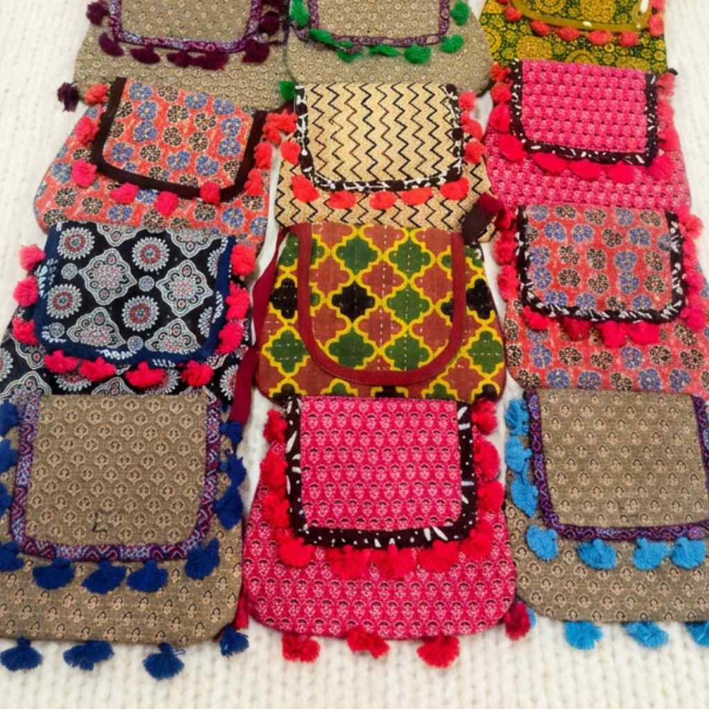 Indie Craft  Printed Ajrakh Sling Bag
