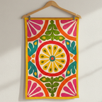 Kaleidoscope Multicolour Embroidered Table Cover