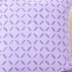 Lavender Appliqué Cutwork Cushion Cover
