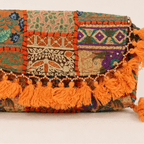 close up of Nomad Banjara Embroidered Sling Purse