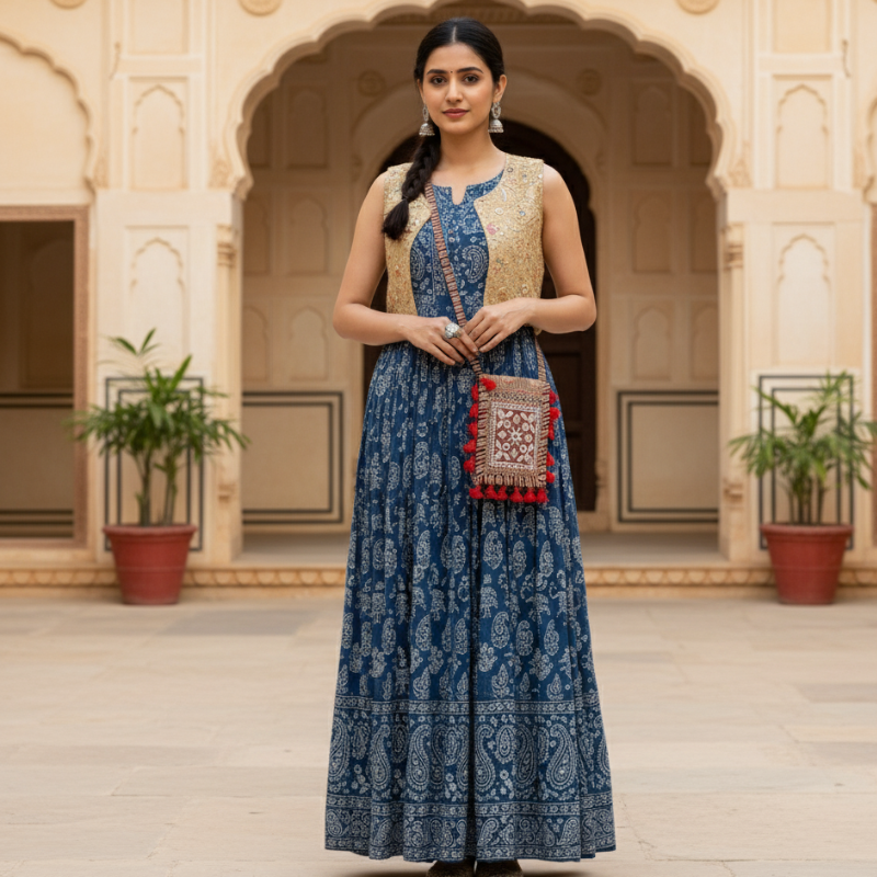 Pocketful of Charm Small Embroidered Mobile Sling Bag