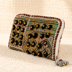 side view of Regal Zari Party Clutch 